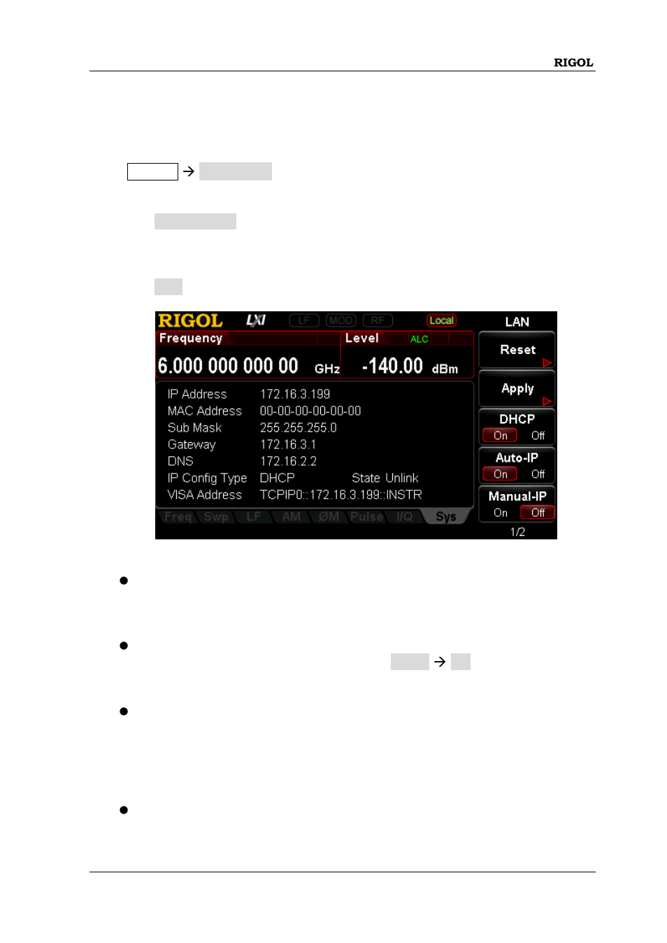 I/o configuration, I/o configuration -61 | RIGOL DSG3000 Series User Manual | Page 101 / 144
