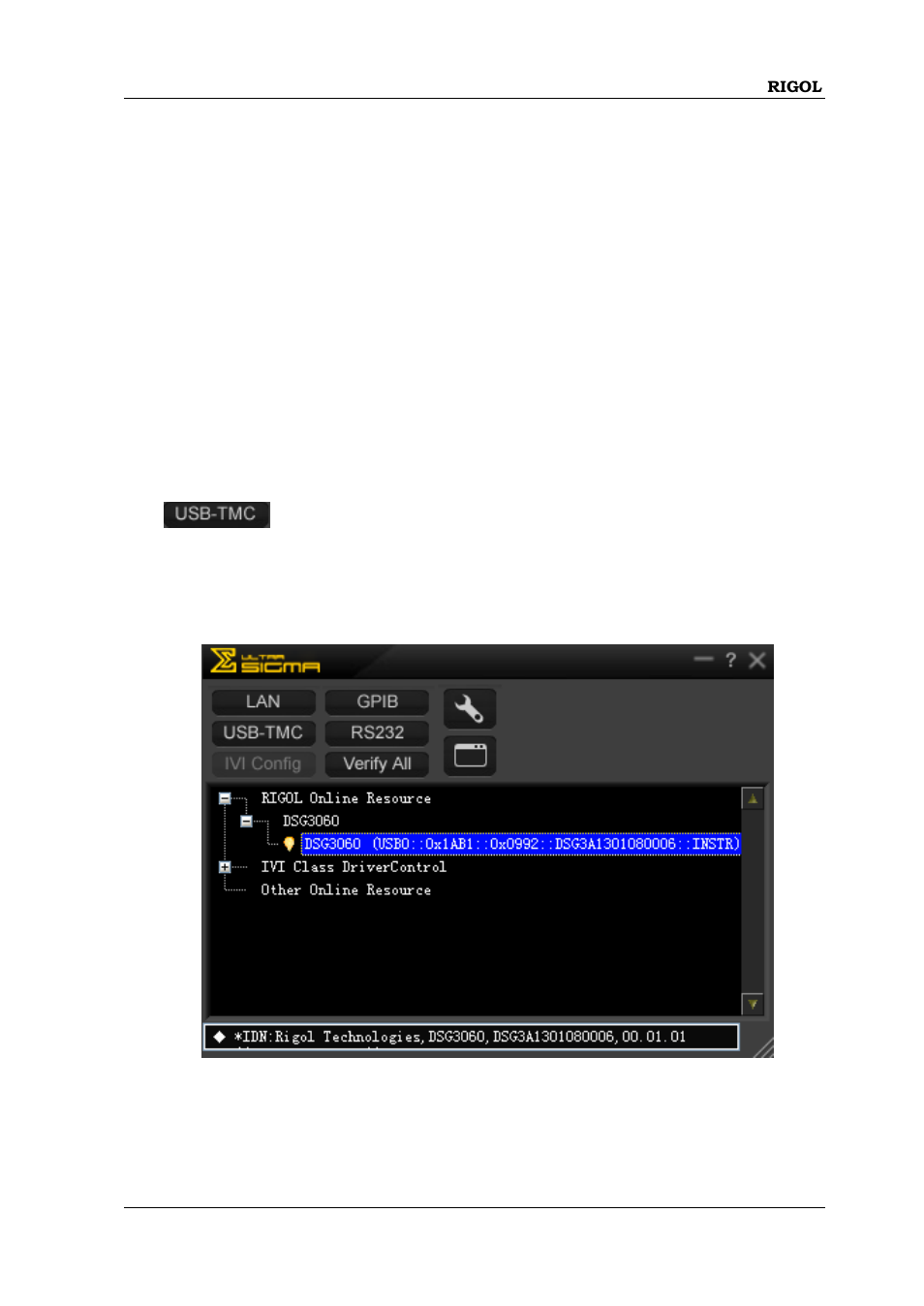 Control via usb, Control via usb -3 | RIGOL DSG3000 Series User Manual | Page 109 / 144