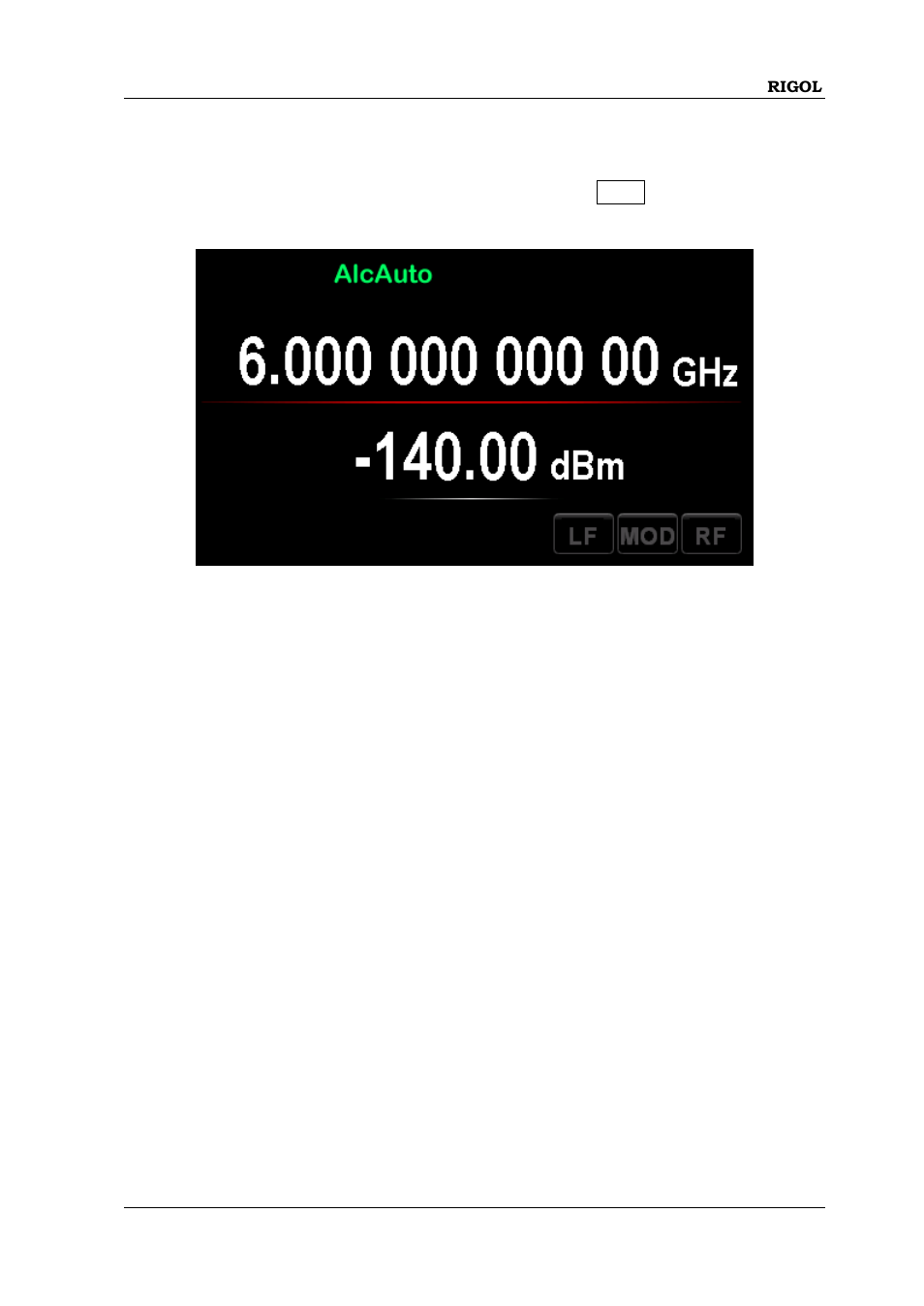 Parameter zoom-in mode, Parameter zoom-in mode -23 | RIGOL DSG3000 Series User Manual | Page 39 / 144