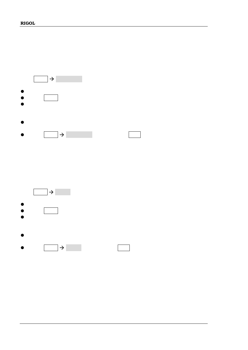 To set the frequency parameters, Frequency, Frequency offset | To set the frequency parameters -2, Frequency -2, Frequency offset -2, To set the, Frequency parameters | RIGOL DSG3000 Series User Manual | Page 42 / 144