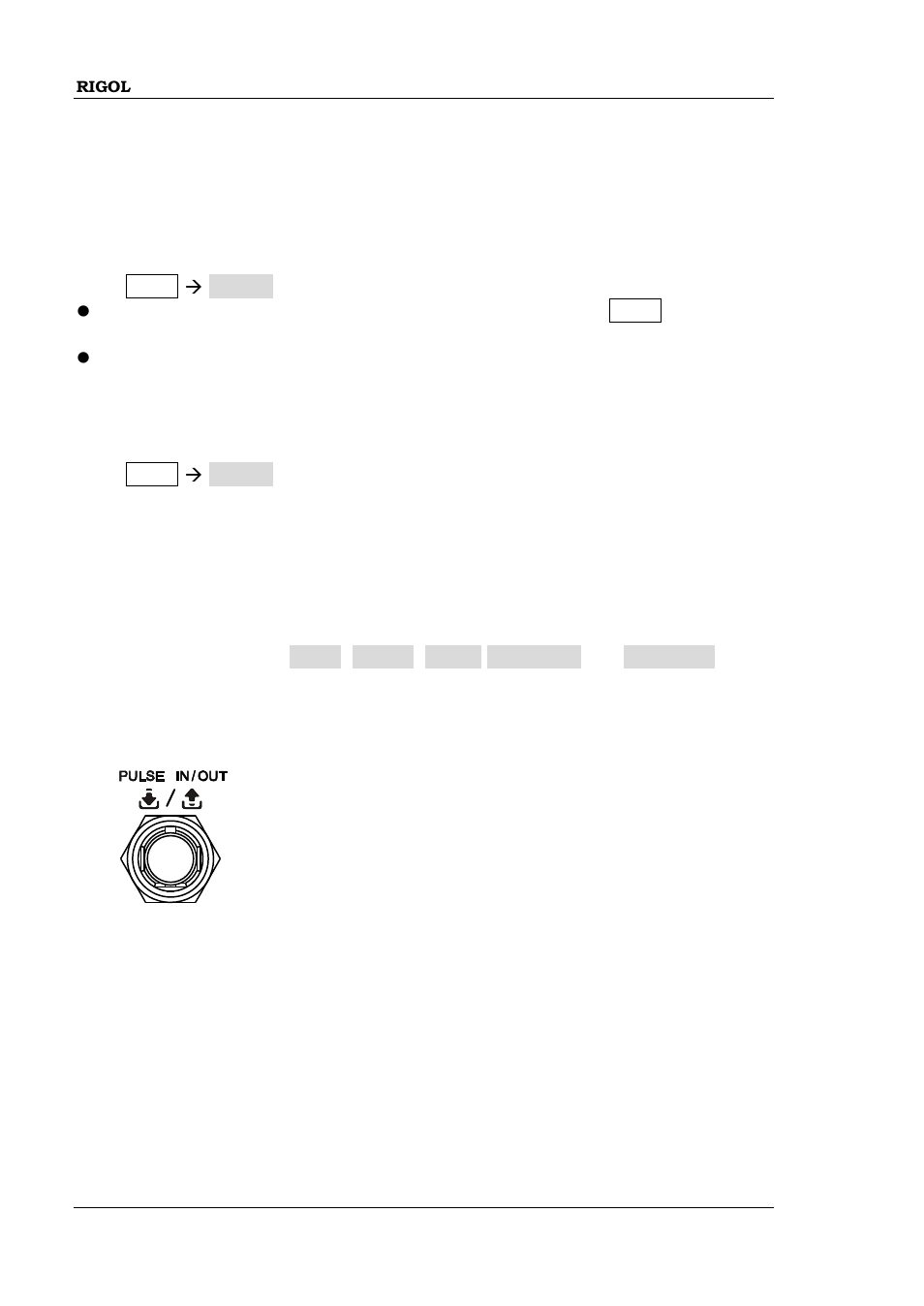 Pulse modulation, To enable pulse modulation, To select the modulation source | Pulse modulation -26 | RIGOL DSG3000 Series User Manual | Page 66 / 144