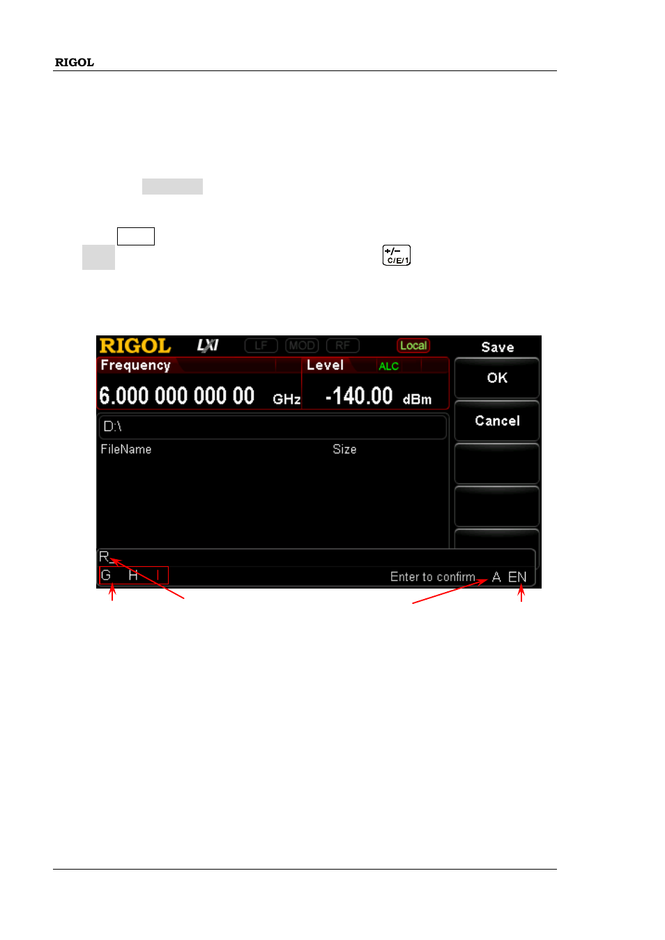 Save, Save -54 | RIGOL DSG3000 Series User Manual | Page 94 / 144