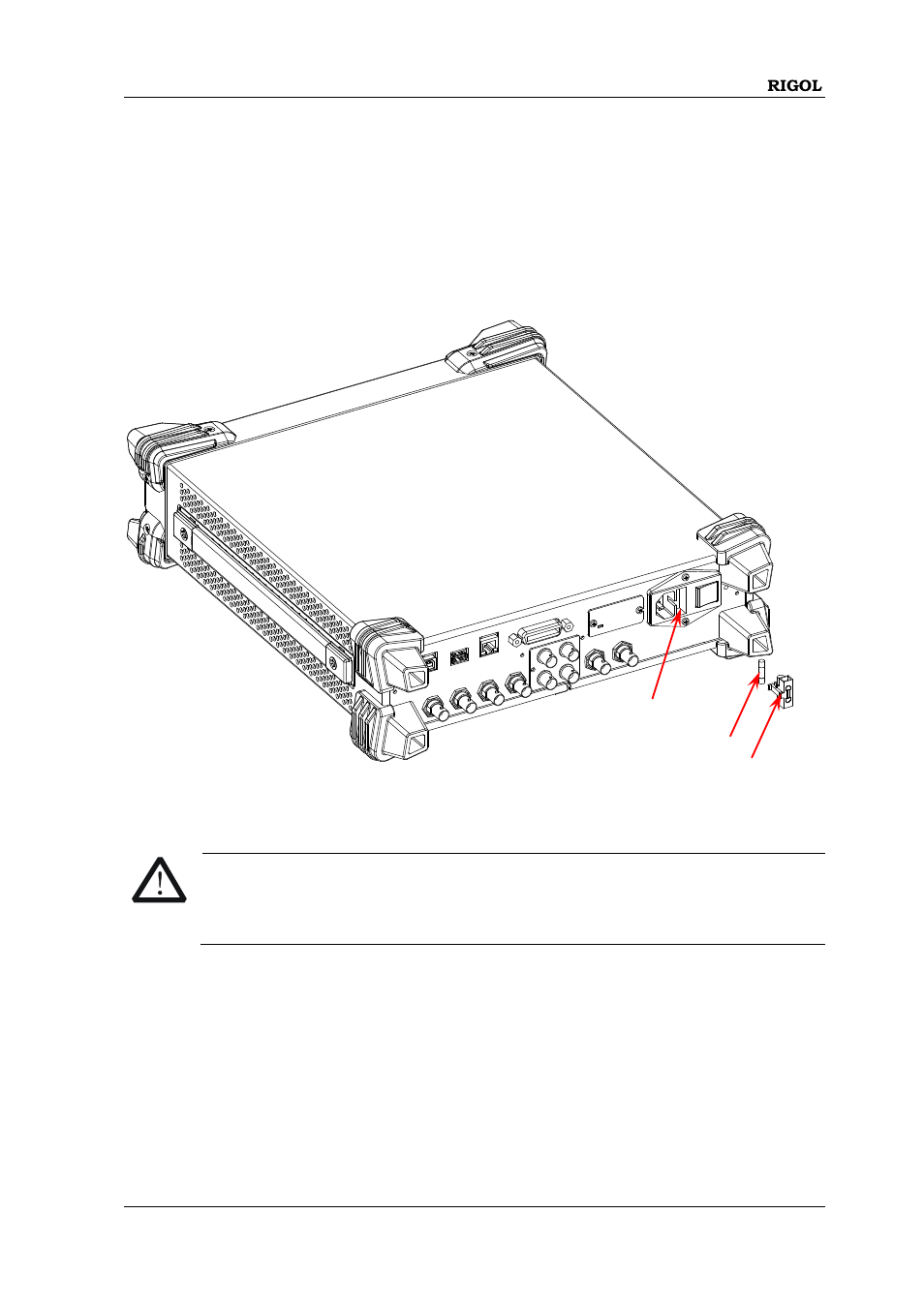 To replace the fuse | RIGOL DSG3000 Series User Manual | Page 65 / 81