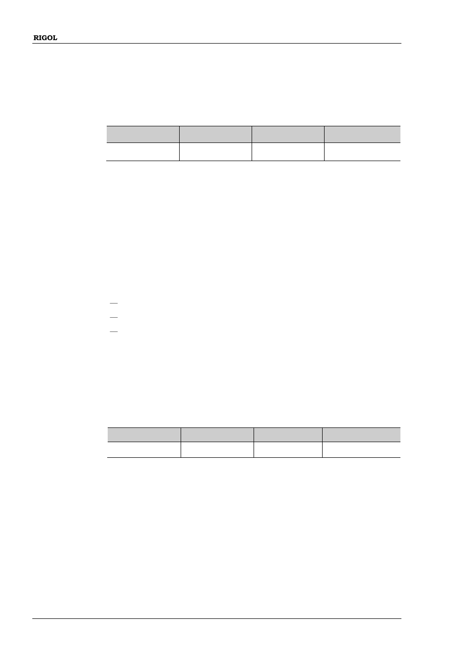 System:brightness, System:clear, System:communication:gpib[:self]:address | System:brightness -120, System:clear -120, System:communication:gpib[:self]:address -120 | RIGOL DSG3000 Series User Manual | Page 140 / 187