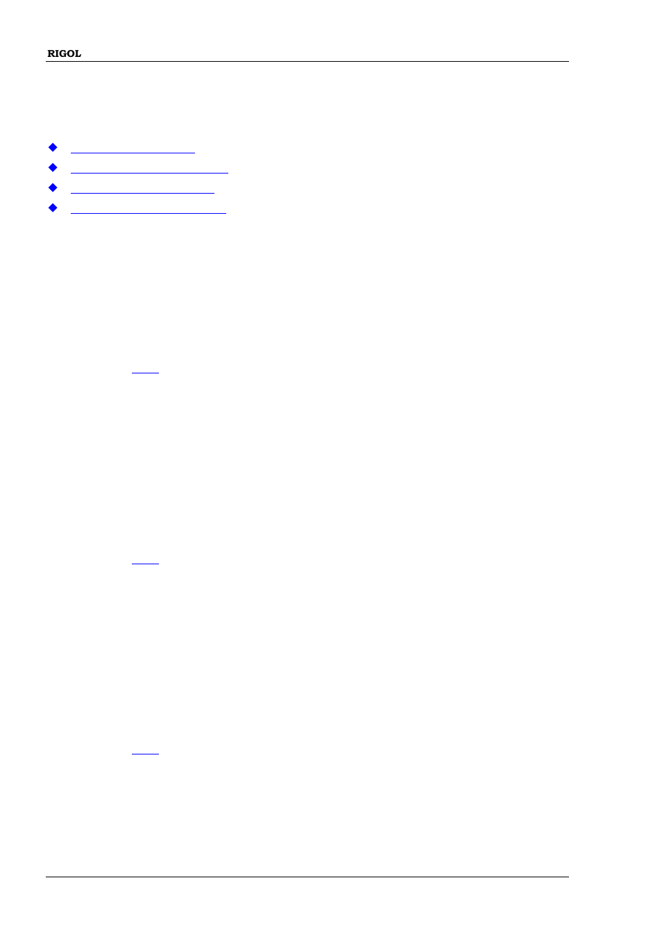 Trigger commands, Trigger:iq[:immediate, Trigger:lfoutput[:immediate | Trigger:pulse[:immediate, Trigger commands -130, Trigger:iq[:immediate] -130, Trigger:lfoutput[:immediate] -130, Trigger:pulse[:immediate] -130 | RIGOL DSG3000 Series User Manual | Page 150 / 187