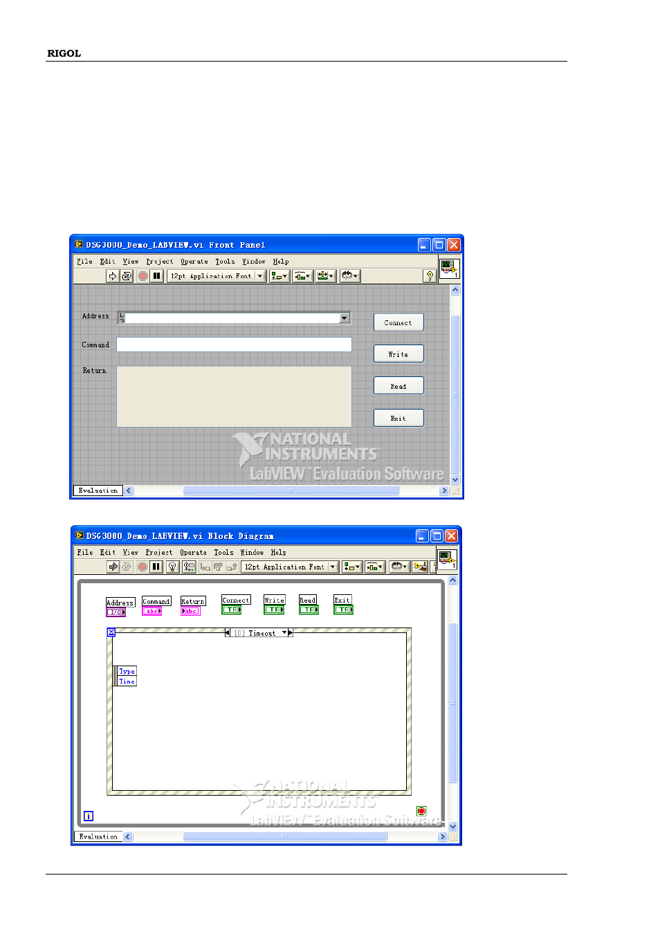 Labview programming demo, Labview programming demo -8 | RIGOL DSG3000 Series User Manual | Page 164 / 187