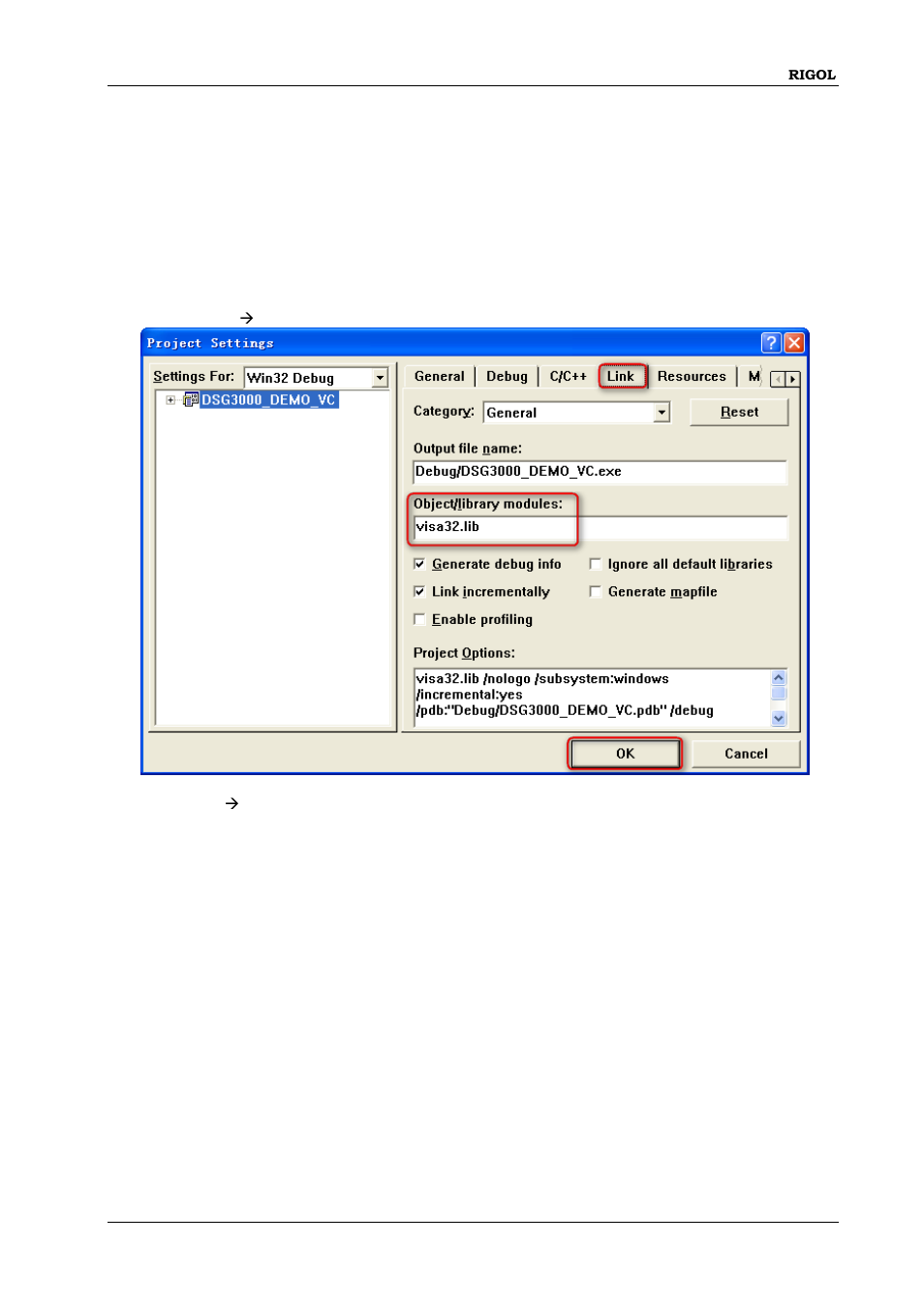 Visual c++ programming demo, Visual c++ programming demo -15 | RIGOL DSG3000 Series User Manual | Page 171 / 187