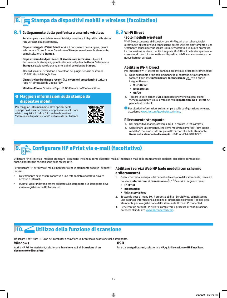 Utilizzo della funzione di scansione | HP LaserJet Pro MFP M227fdw User Manual | Page 12 / 48