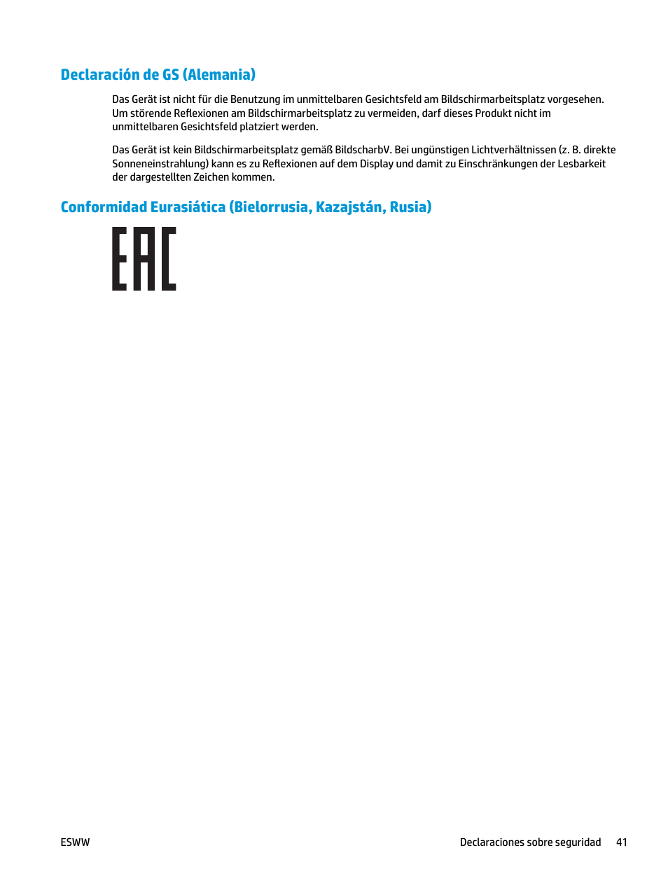 Declaración de gs (alemania) | HP LaserJet Pro MFP M227fdw User Manual | Page 49 / 58