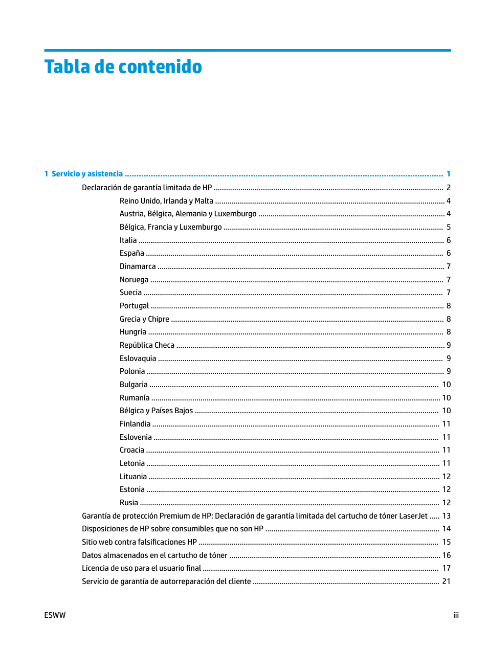 HP LaserJet Pro MFP M227fdw User Manual | Page 5 / 58