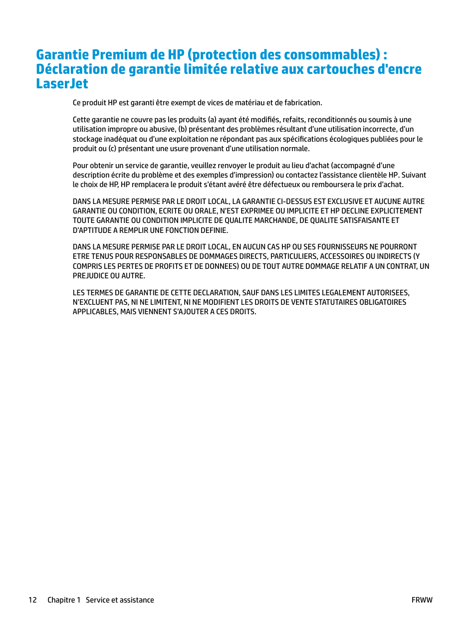 Cartouches d'encre laserjet | HP LaserJet Pro MFP M227fdw User Manual | Page 20 / 60