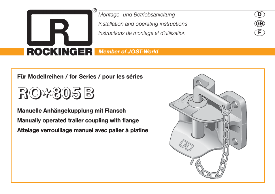 ROCKINGER RO 805 B User Manual | 25 pages