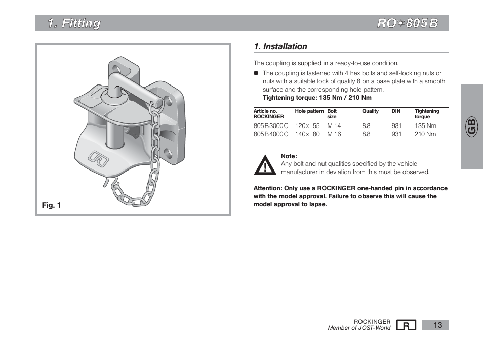 ROCKINGER RO 805 B User Manual | Page 12 / 25
