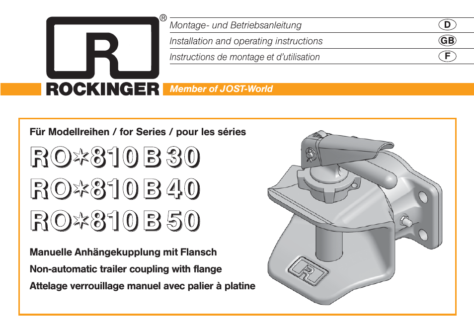 ROCKINGER RO 810 B User Manual | 10 pages