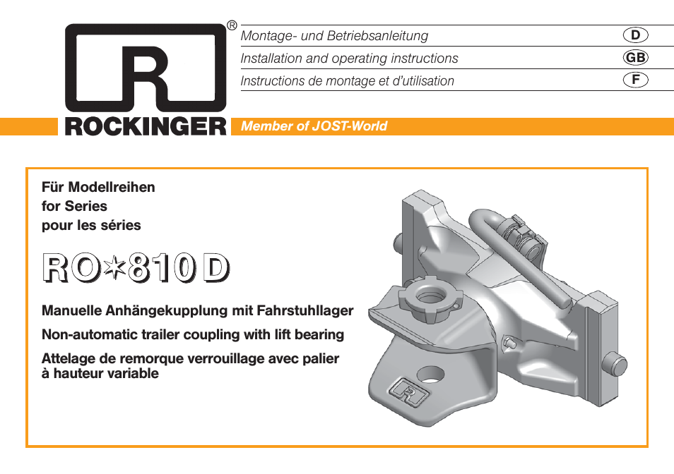 ROCKINGER RO 810 D User Manual | 12 pages