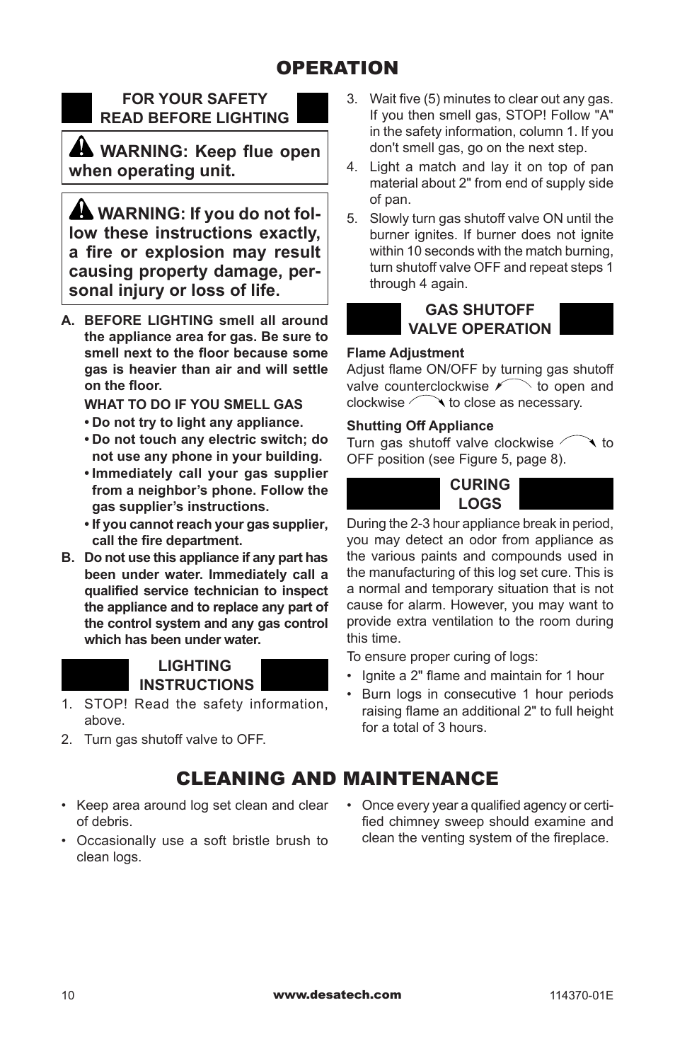 Operation, Cleaning and maintenance | Design Dynamics VTD-24N-JHB User Manual | Page 10 / 16