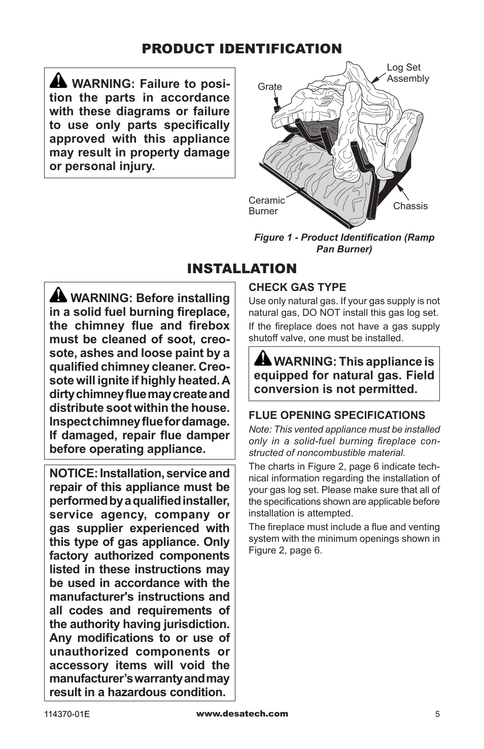 Product identification, Installation | Design Dynamics VTD-24N-JHB User Manual | Page 5 / 16