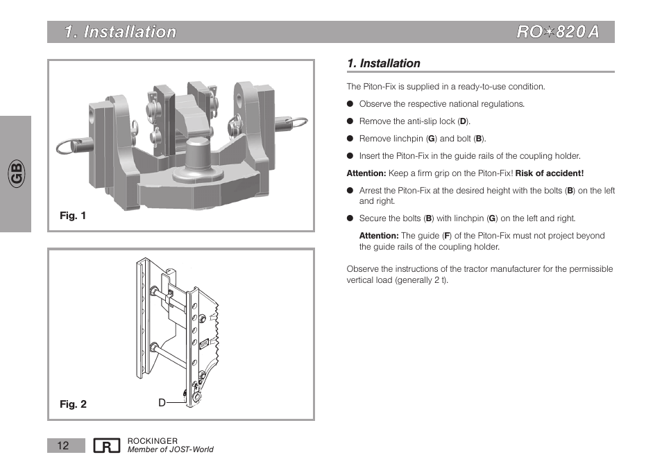 ROCKINGER RO 820 A30 User Manual | Page 3 / 10