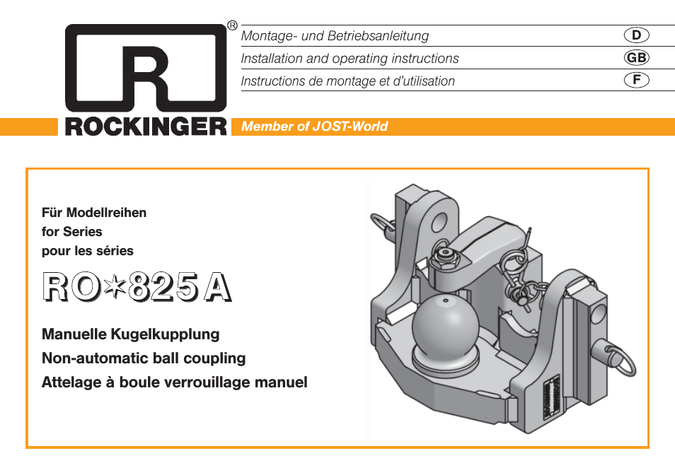 ROCKINGER RO 825 A User Manual | 12 pages