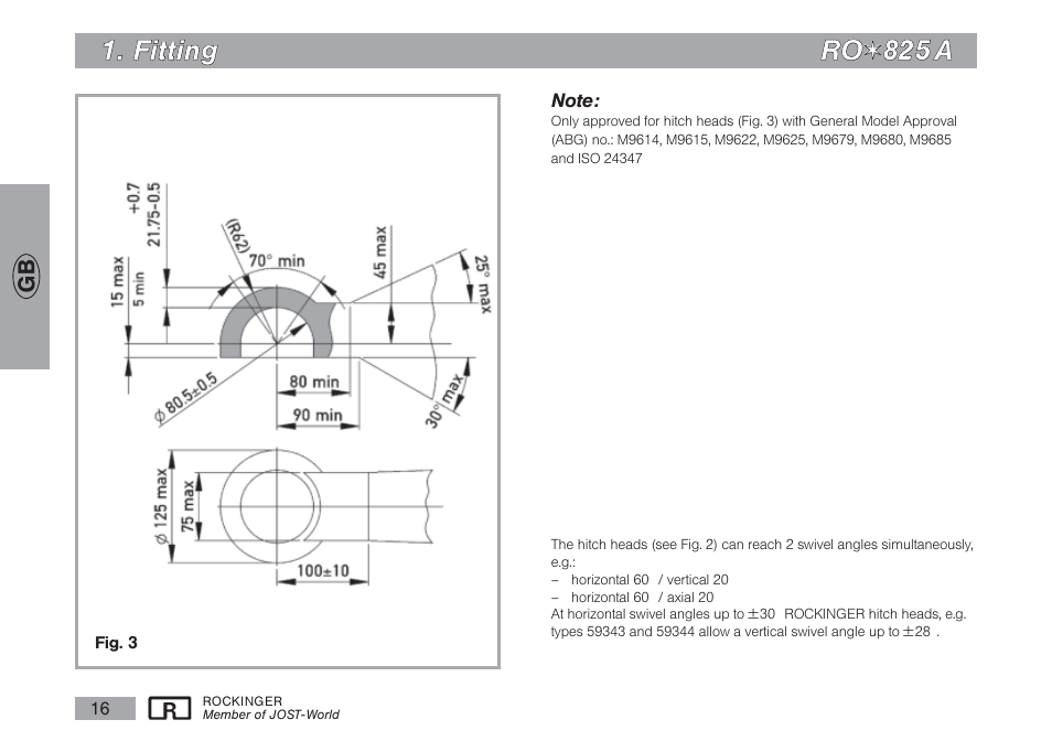 ROCKINGER RO 825 A User Manual | Page 5 / 12
