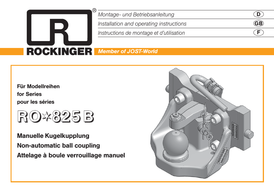ROCKINGER RO 825 B User Manual | 14 pages