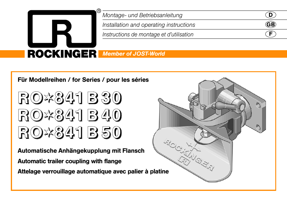 ROCKINGER RO 841 B User Manual | 10 pages