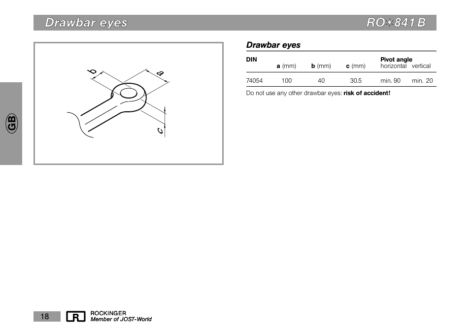 Ddrra aw wb ba arr e ey ye es s r ro o | ROCKINGER RO 841 B User Manual | Page 9 / 10