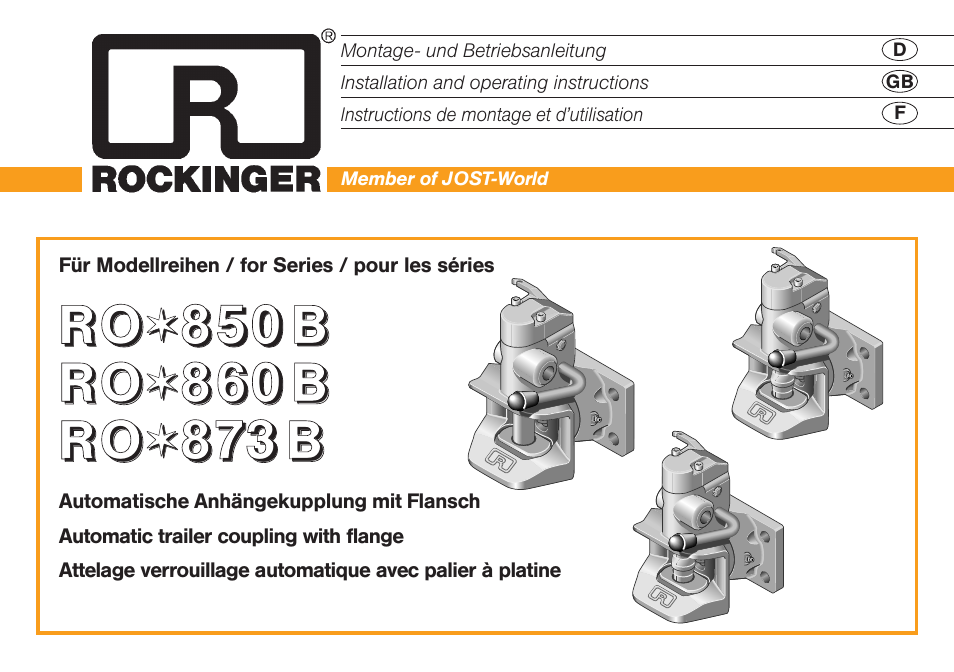 ROCKINGER RO 850 B User Manual | 10 pages