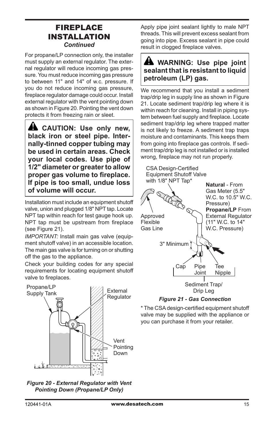 Fireplace installation | Design Dynamics DVF-36S-N User Manual | Page 15 / 36