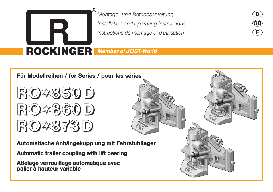 ROCKINGER RO 850 D User Manual | 10 pages