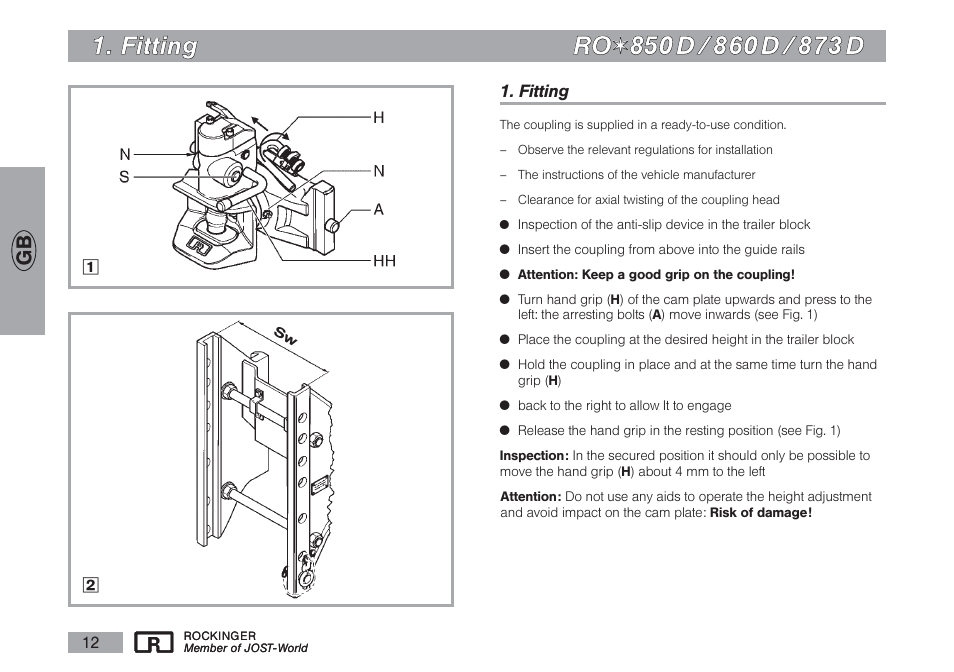 ROCKINGER RO 850 D User Manual | Page 3 / 10