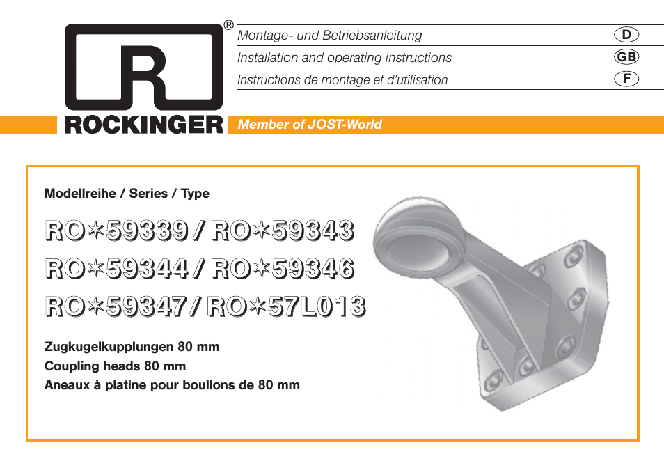 ROCKINGER RO 59339 ff Ball calotte User Manual | 9 pages