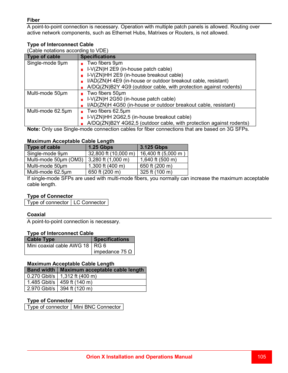 Rose Electronics Orion X-series User Manual | Page 113 / 120