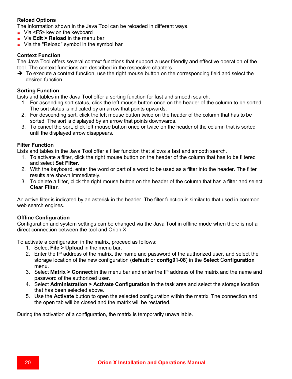 Rose Electronics Orion X-series User Manual | Page 28 / 120