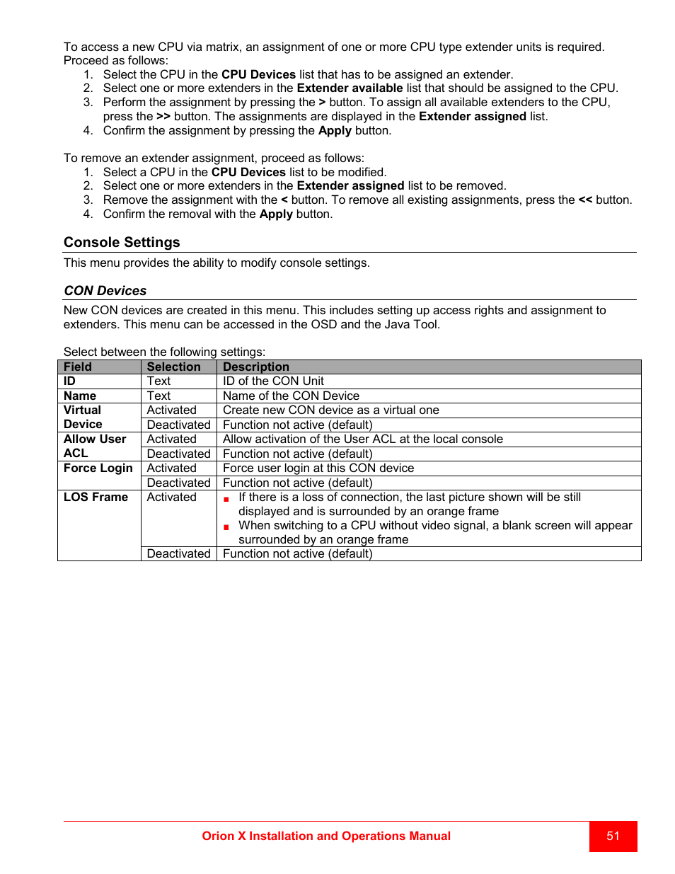 Rose Electronics Orion X-series User Manual | Page 59 / 120