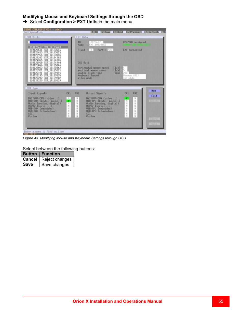 Rose Electronics Orion X-series User Manual | Page 63 / 120