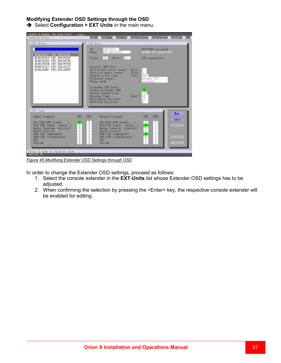 Rose Electronics Orion X-series User Manual | Page 65 / 120