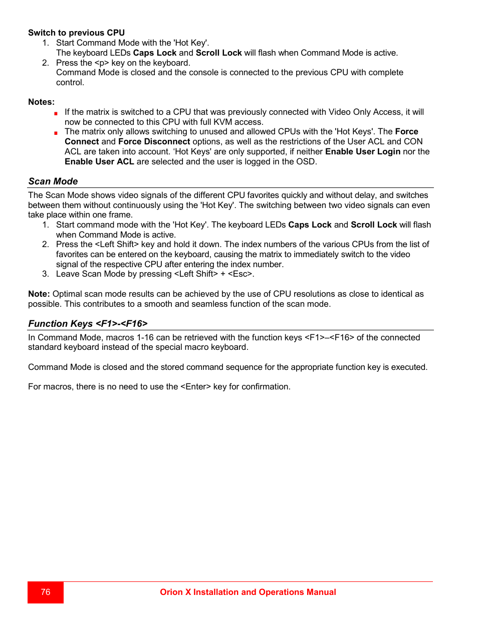 Rose Electronics Orion X-series User Manual | Page 84 / 120