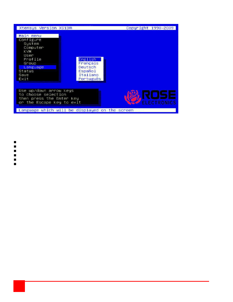 Rose Electronics Xtensys User Manual | Page 26 / 50