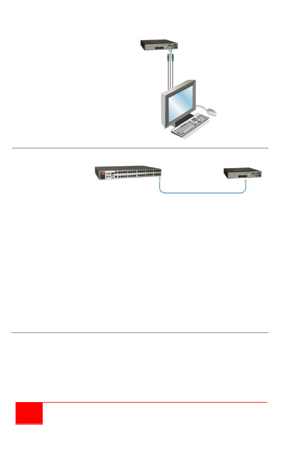 Connecting the kvm station, Connecting the user station to xtensys switch | Rose Electronics Xtensys User Manual | Page 10 / 20