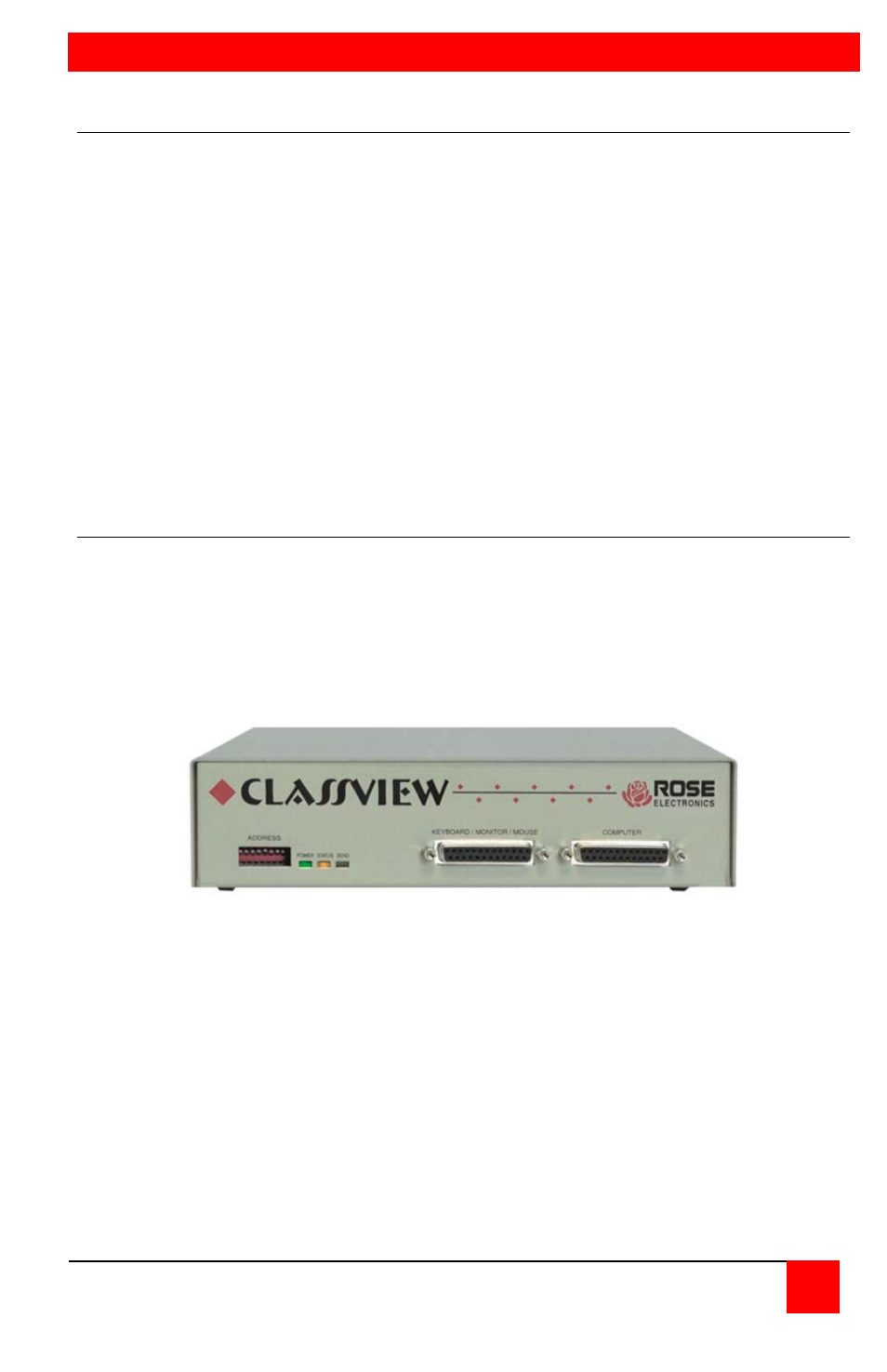 Disclaimer, System introduction | Rose Electronics ClassView User Manual | Page 5 / 36