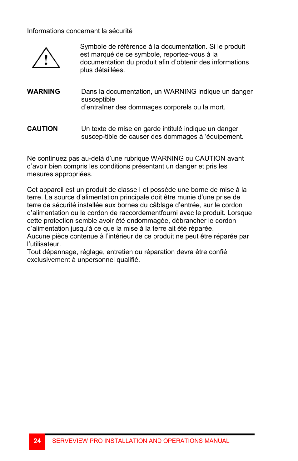 Rose Electronics ServeView Pro User Manual | Page 28 / 36