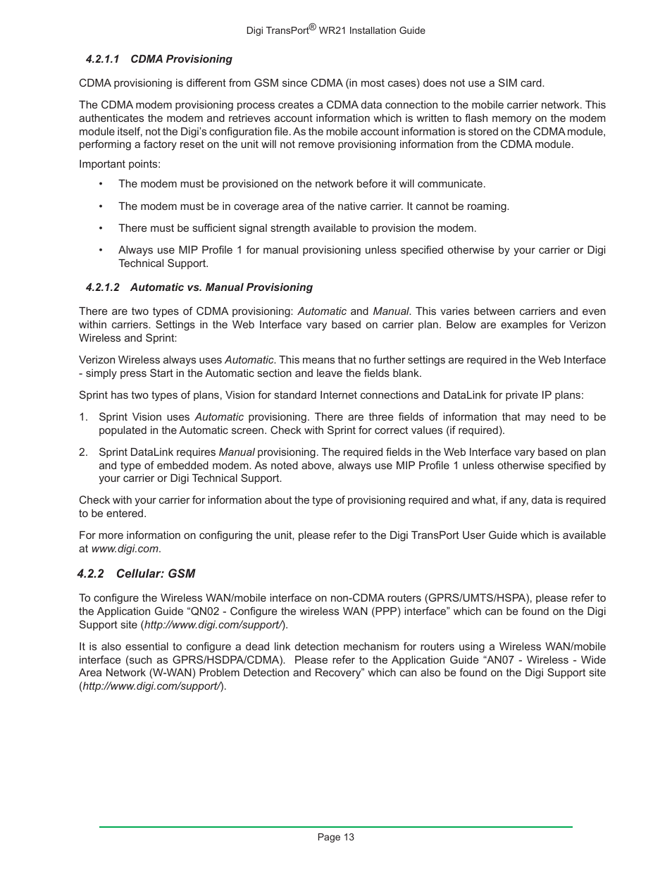 Digi W R 2 1 User Manual | Page 13 / 24