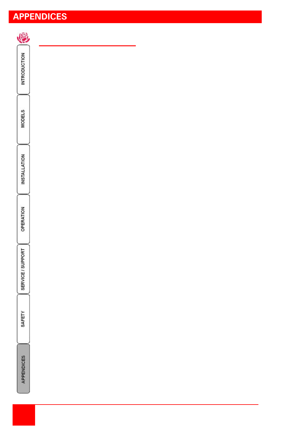 Appendices, 18 installation and operations manual, Appendix a – specifications | Rose Electronics Vista DVI Plus User Manual | Page 22 / 24