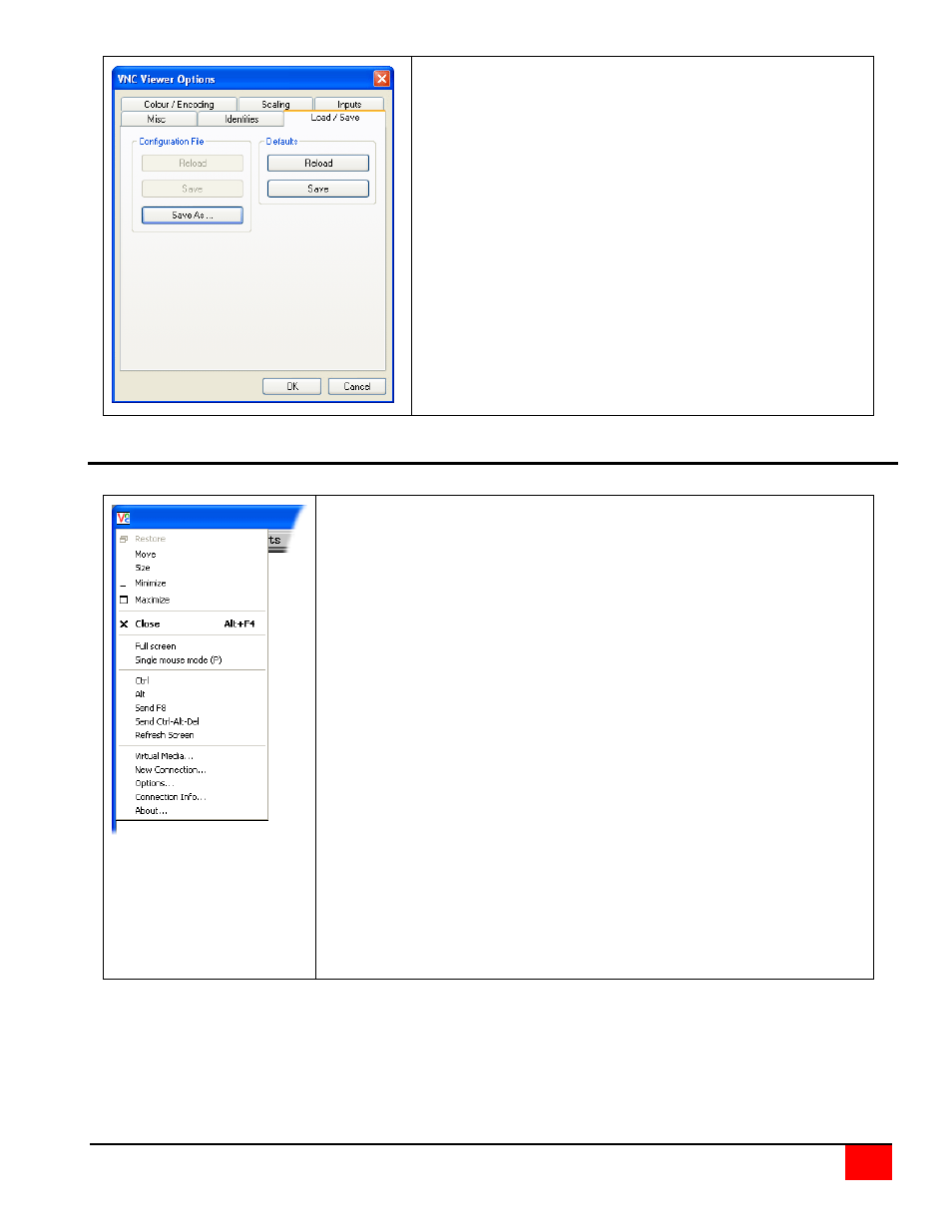 Appendix g – vnc viewer window options | Rose Electronics UltraView Remote 2 User Manual | Page 51 / 58