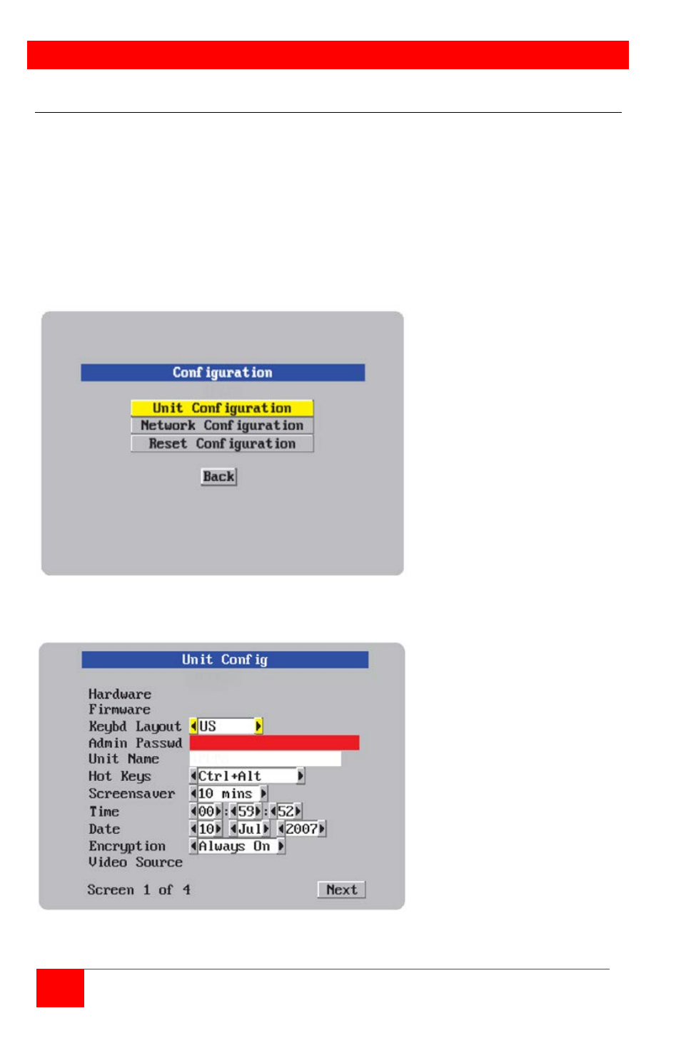 Unit configuration, Configuring the vista remote 2 ip input module | Rose Electronics Vista Remote 2 User Manual | Page 14 / 72