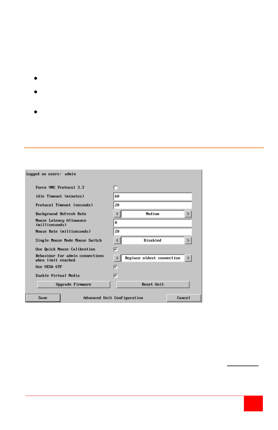 Unit advanced configuration | Rose Electronics Vista Remote 2 User Manual | Page 23 / 72