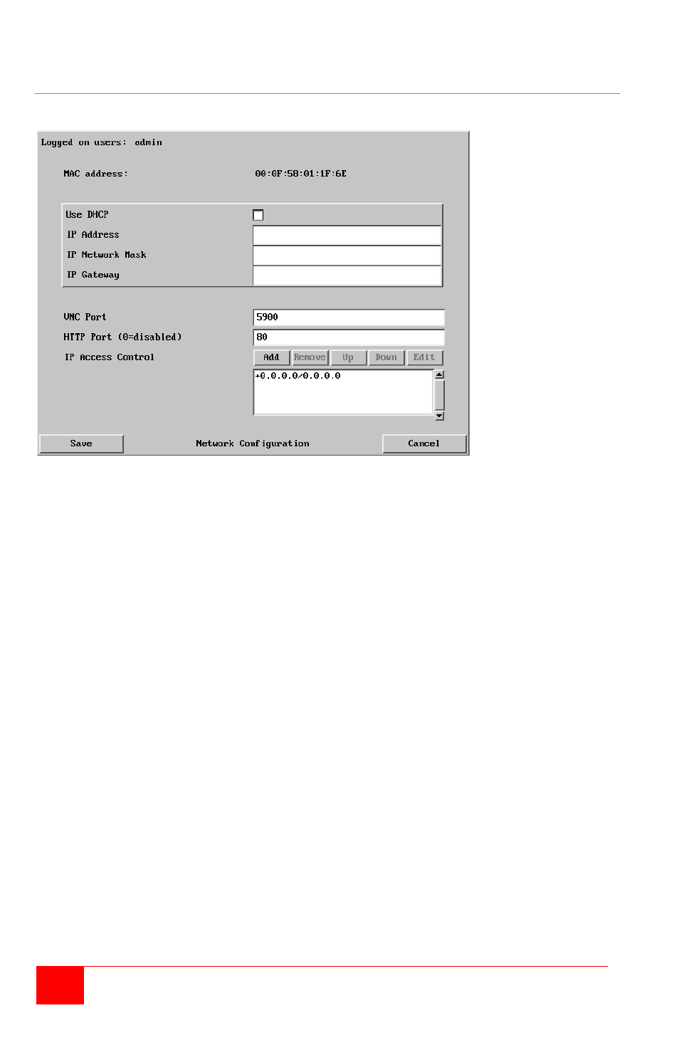 Network configuration | Rose Electronics Vista Remote 2 User Manual | Page 26 / 72