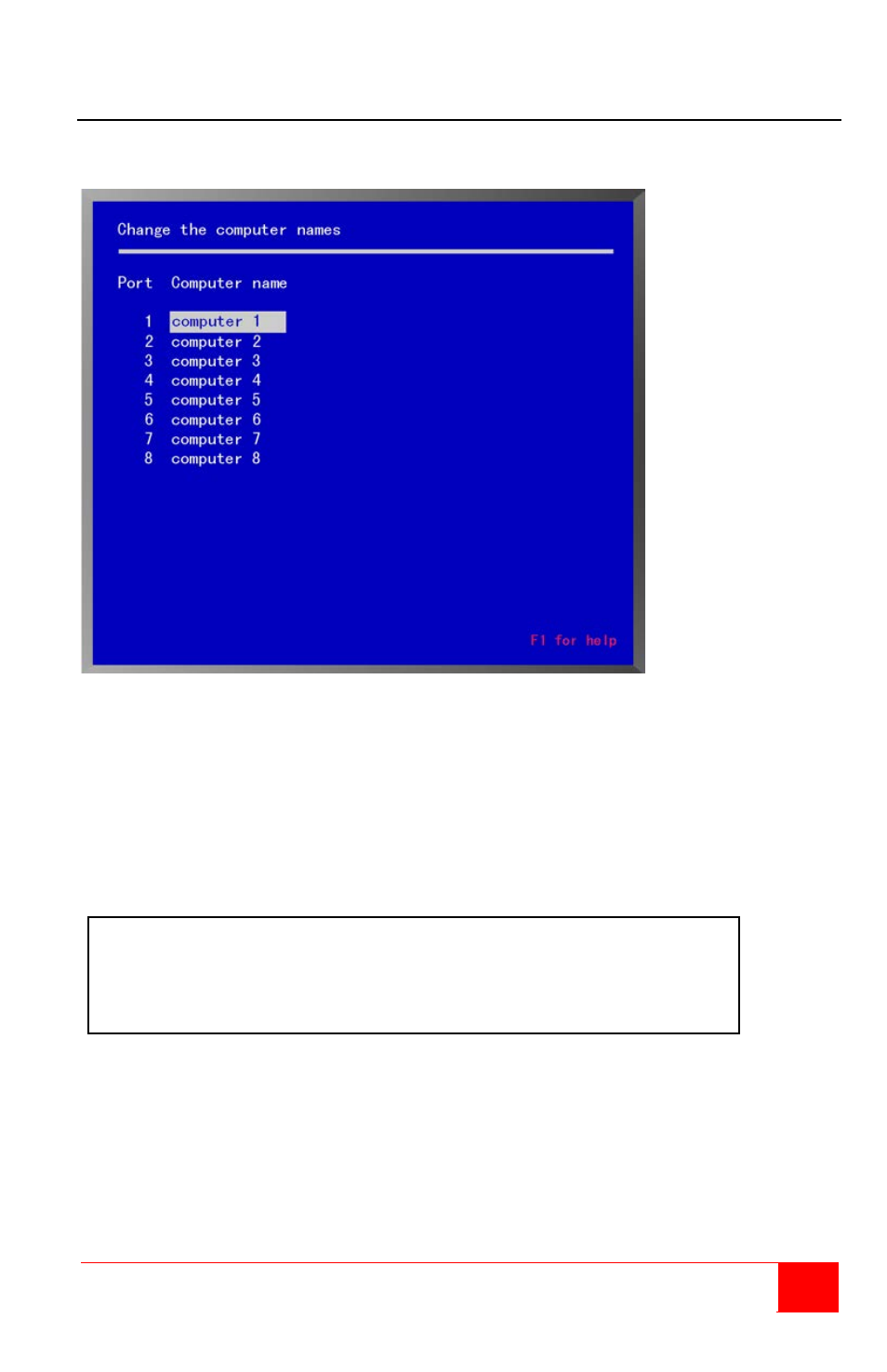 Change the computer names | Rose Electronics Vista Remote 2 User Manual | Page 31 / 72