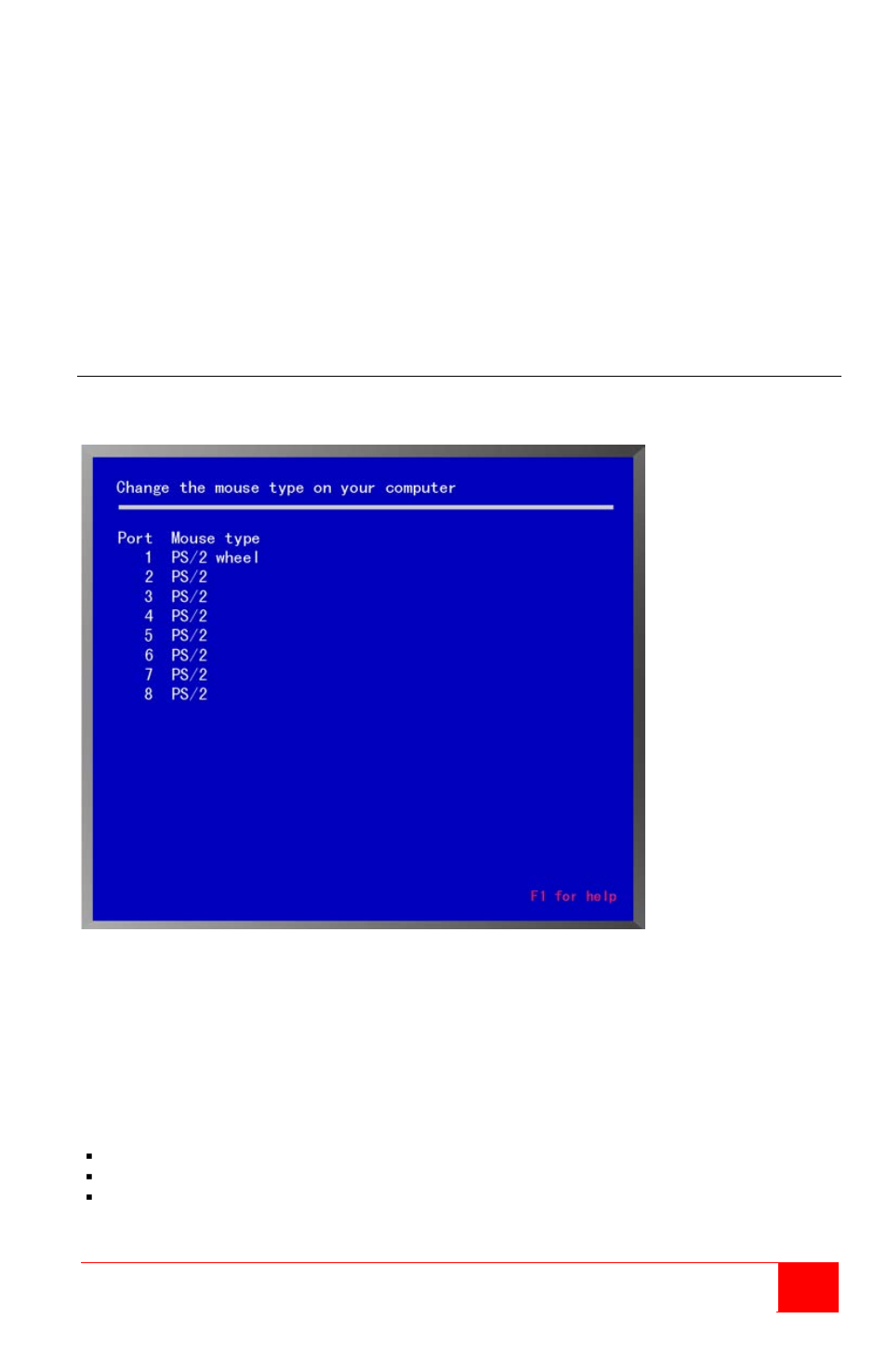 Configure mouse type | Rose Electronics Vista Remote 2 User Manual | Page 35 / 72